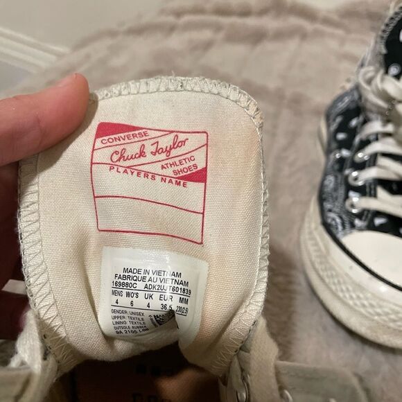 Converse Chuck Taylor All-Star 70s Hi Offspring Paisley Black - Picture 11 of 16